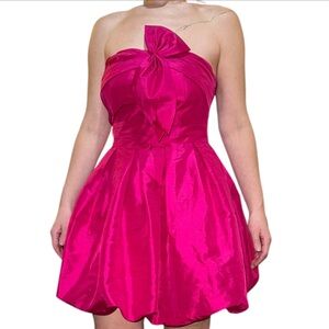 Pink Puffy Bow Dress